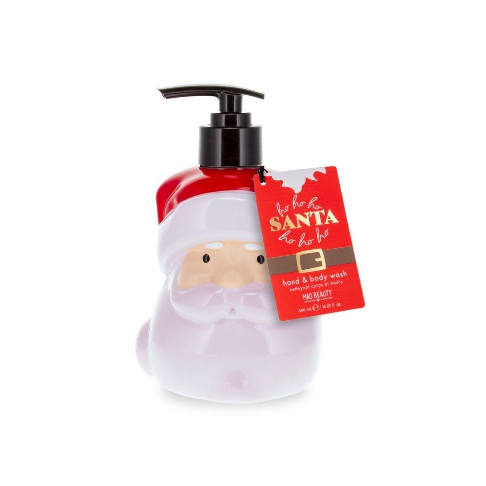 4PK Mad Beauty HoHo Holiday Scented Hand & Body Wash 480ml Winter Berry