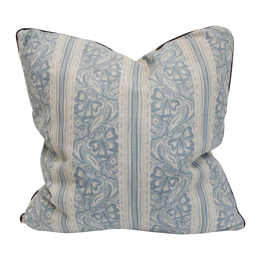 LVD Seat Cushion Blue Hemp PolyLinen 50cm Home Decor