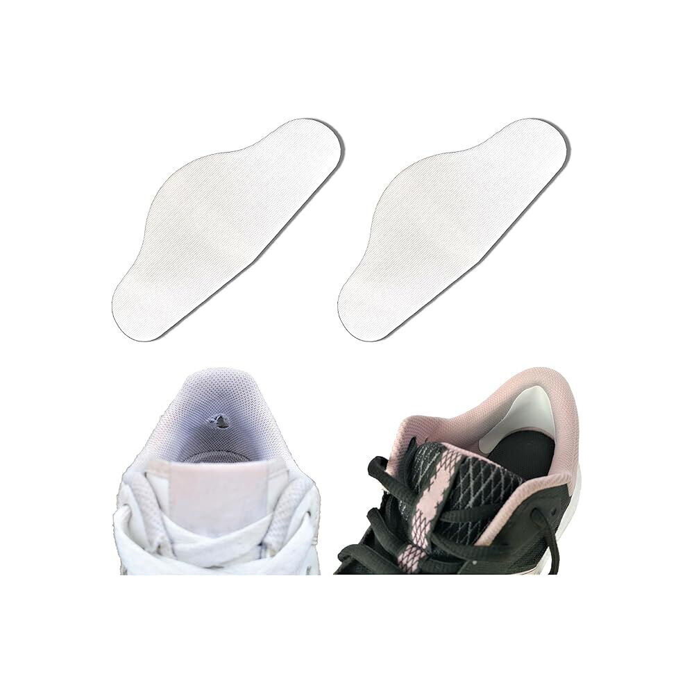 2pc Trainer Armour Heel Hole Preventer Feet Support White