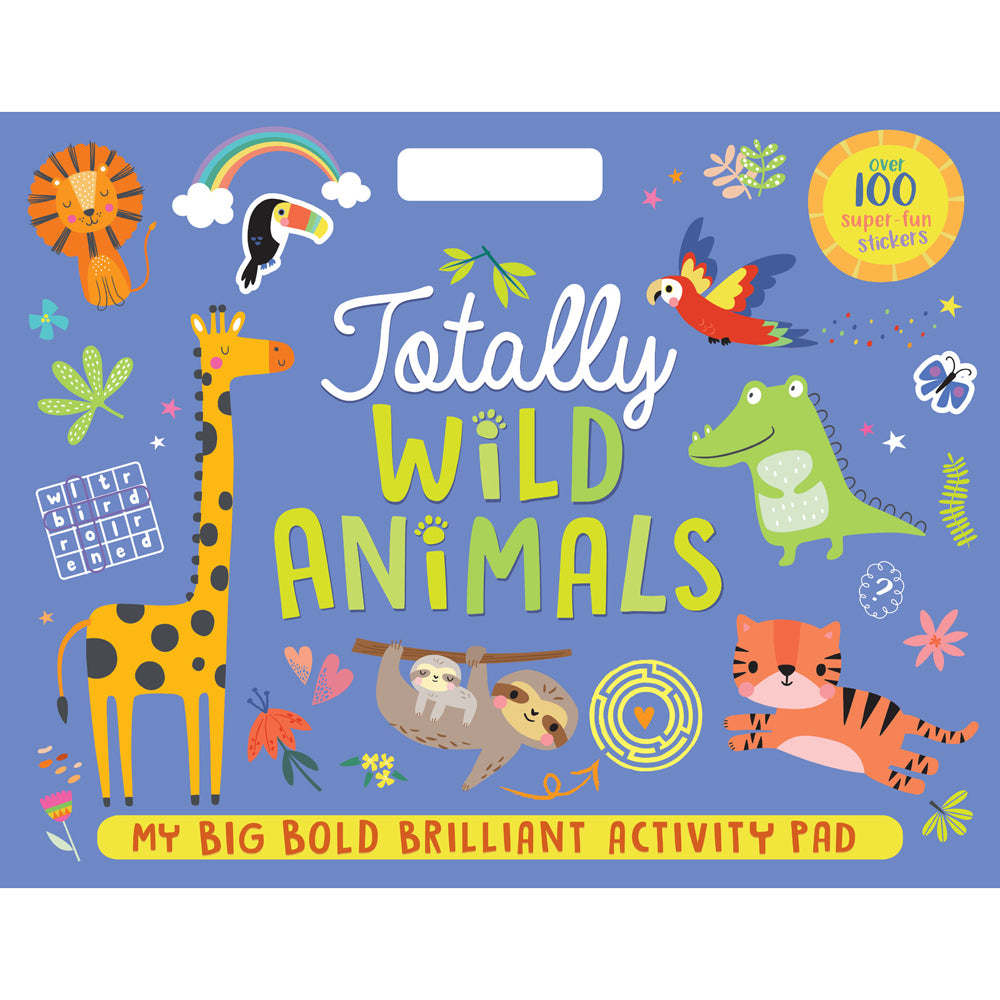 3PK Townhouse Totally Wild Animals Kids Large Activity Pad 3y+