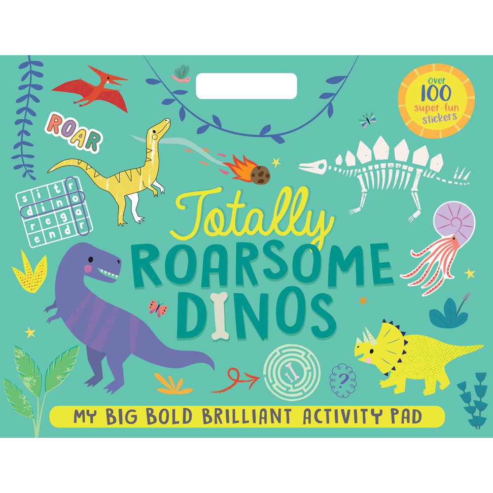 3PK Townhouse Totally Roarsome Dinos Kids Large Activity Pad 3y+