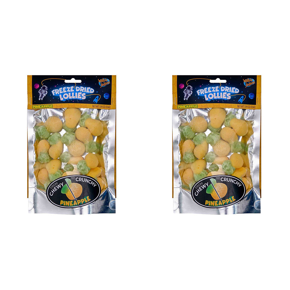 2PK Heebie Jeebies 75g Pineapple Freeze Dried Lollies Candy