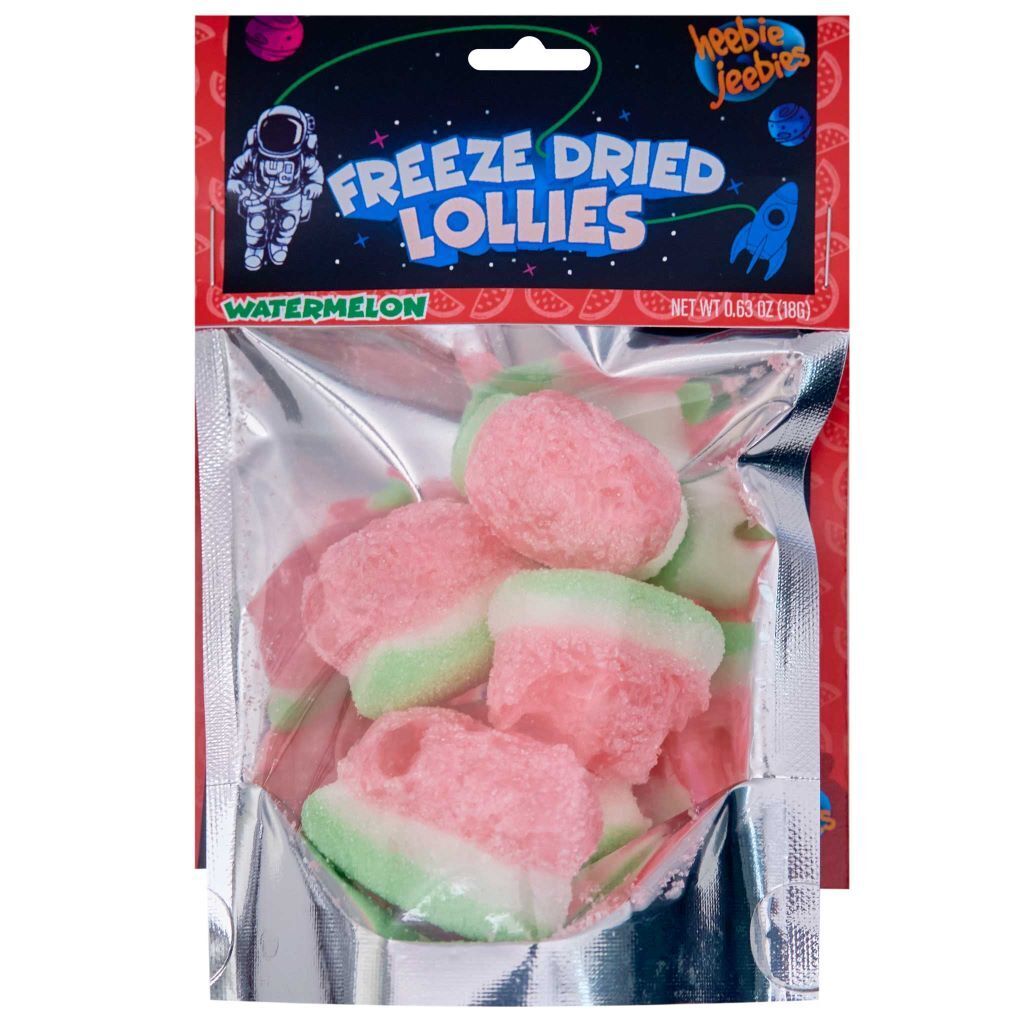 4PK Heebie Jeebies 18g Freeze Dried Sour Watermelon Mini Pack