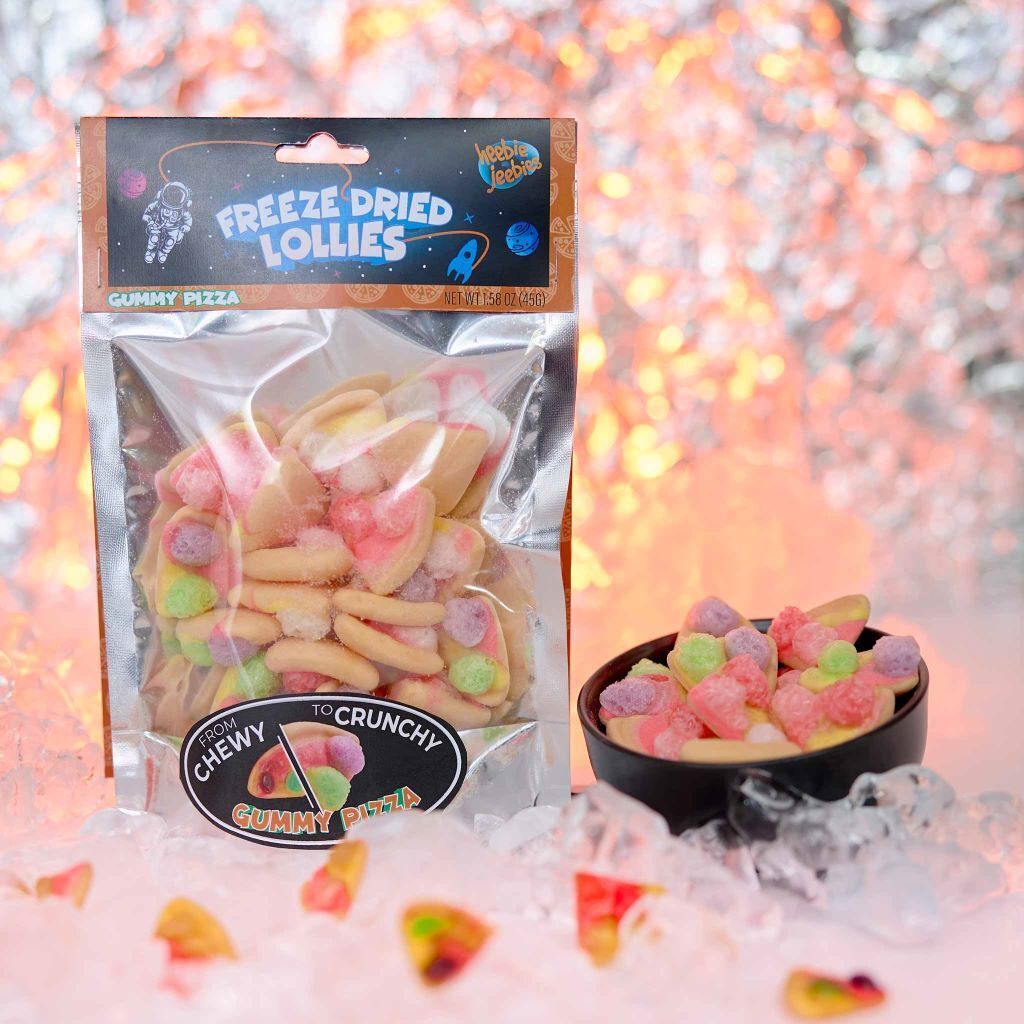 2PK Heebie Jeebies 30g Freeze Dried Lollies Gummy Pizza