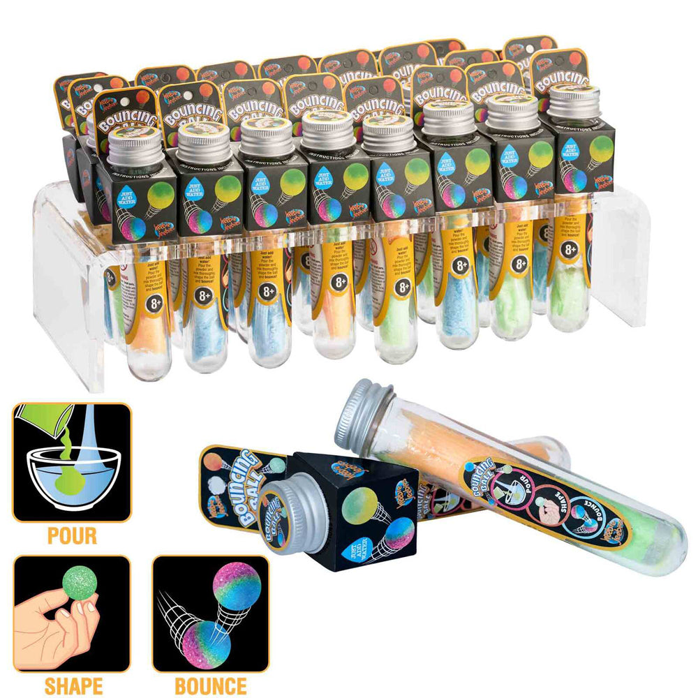 4PK Heebie Jeebies Test Tube Bouncing Ball Kids/Children STEM Toy Assorted 8+