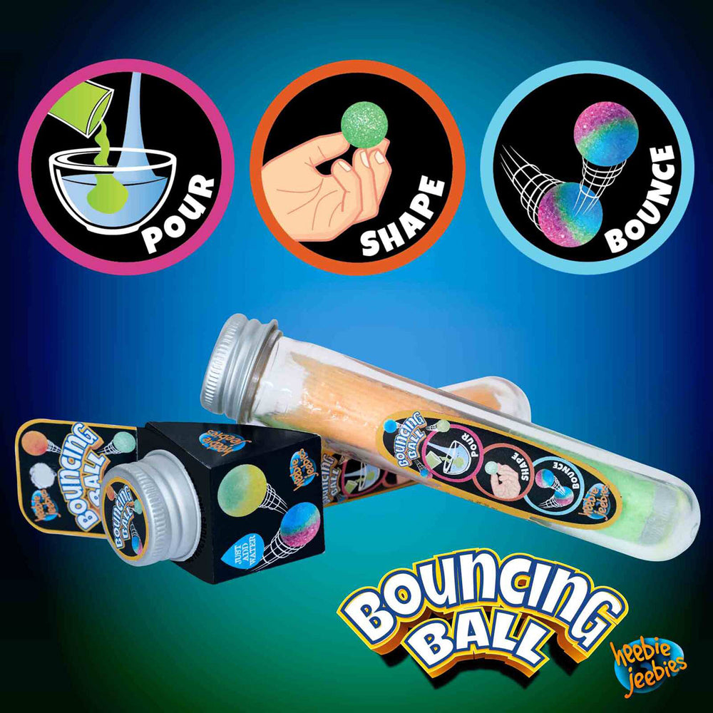 4PK Heebie Jeebies Test Tube Bouncing Ball Kids/Children STEM Toy Assorted 8+