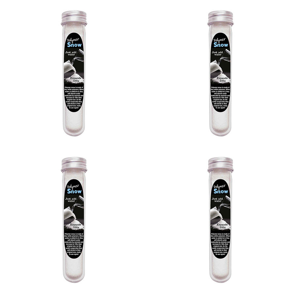 4PK Heebie Jeebies Test Tube Kids Science Experiment Polymer Snow