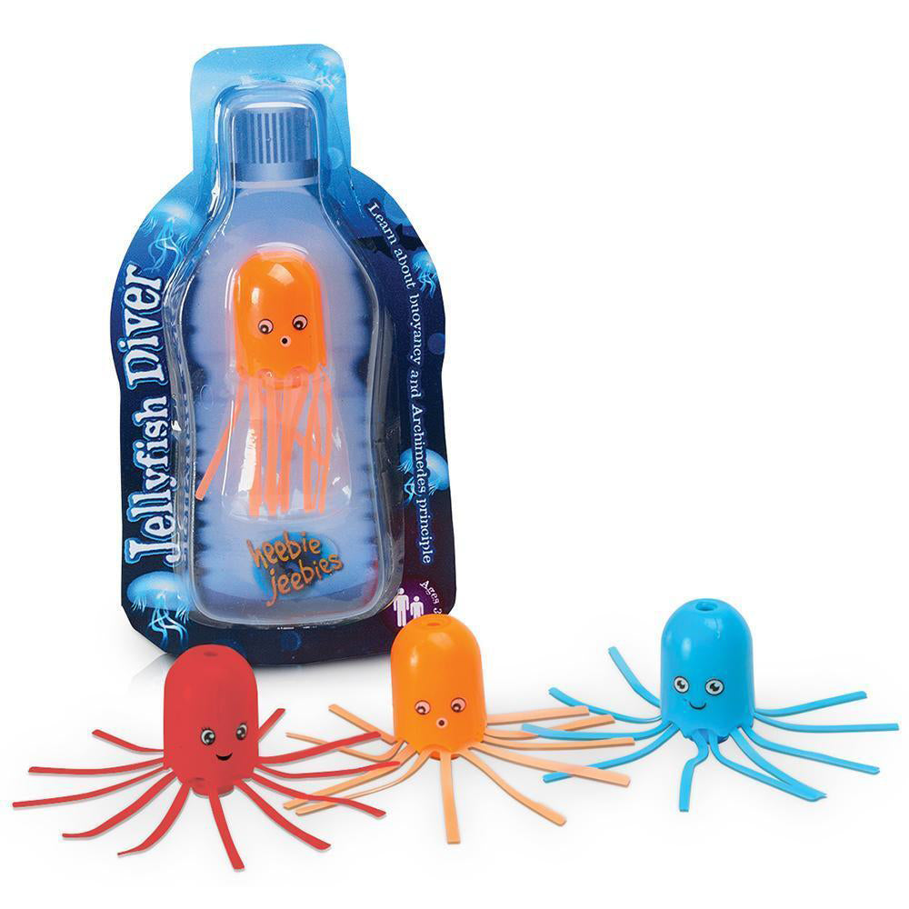 4PK Heebie Jeebies Jellyfish Diver Cartesian Experiment Assorted 3+