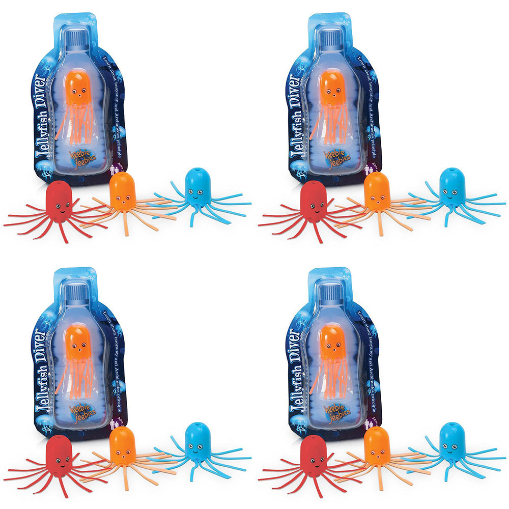 4PK Heebie Jeebies Jellyfish Diver Cartesian Experiment Assorted 3+