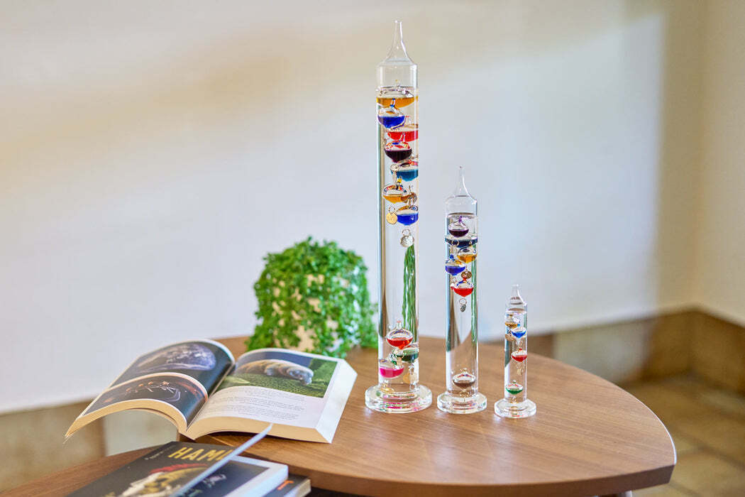 2PK Heebie Jeebies Galileo Thermometer Miniature Temperature Device