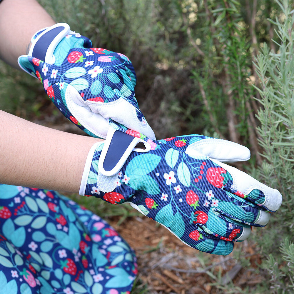 Splosh Home Grown Strawberries Gardening Gloves Outdoor Hand Protection