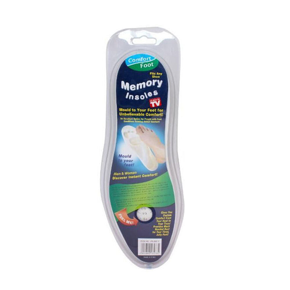 12x 2pc Comfort Pedic Memory Foam Orthotic Foot Insoles Shoe Insert