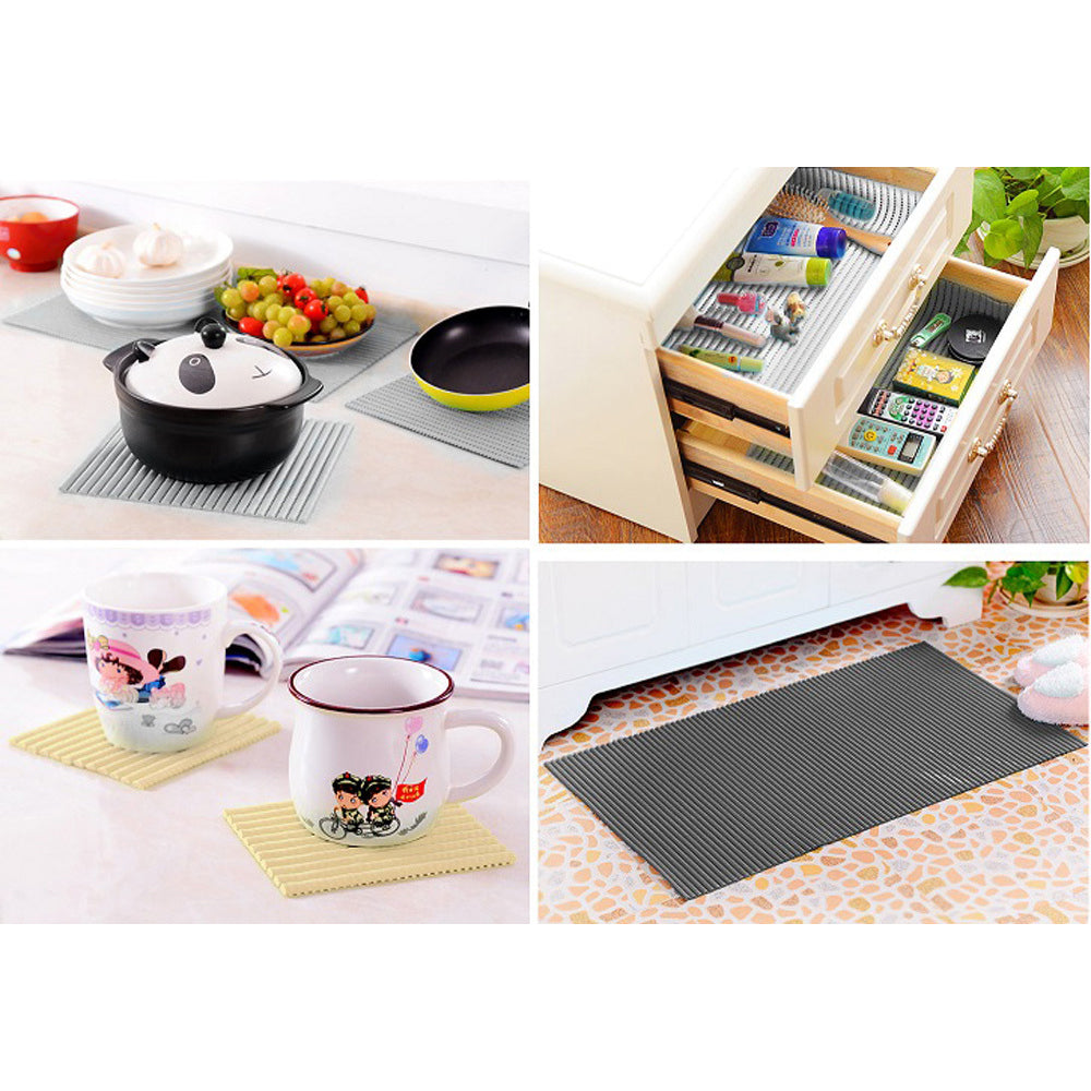 2PK 120x200cm Non-Slip Grip Mat Carpet Underlay Liner Assorted