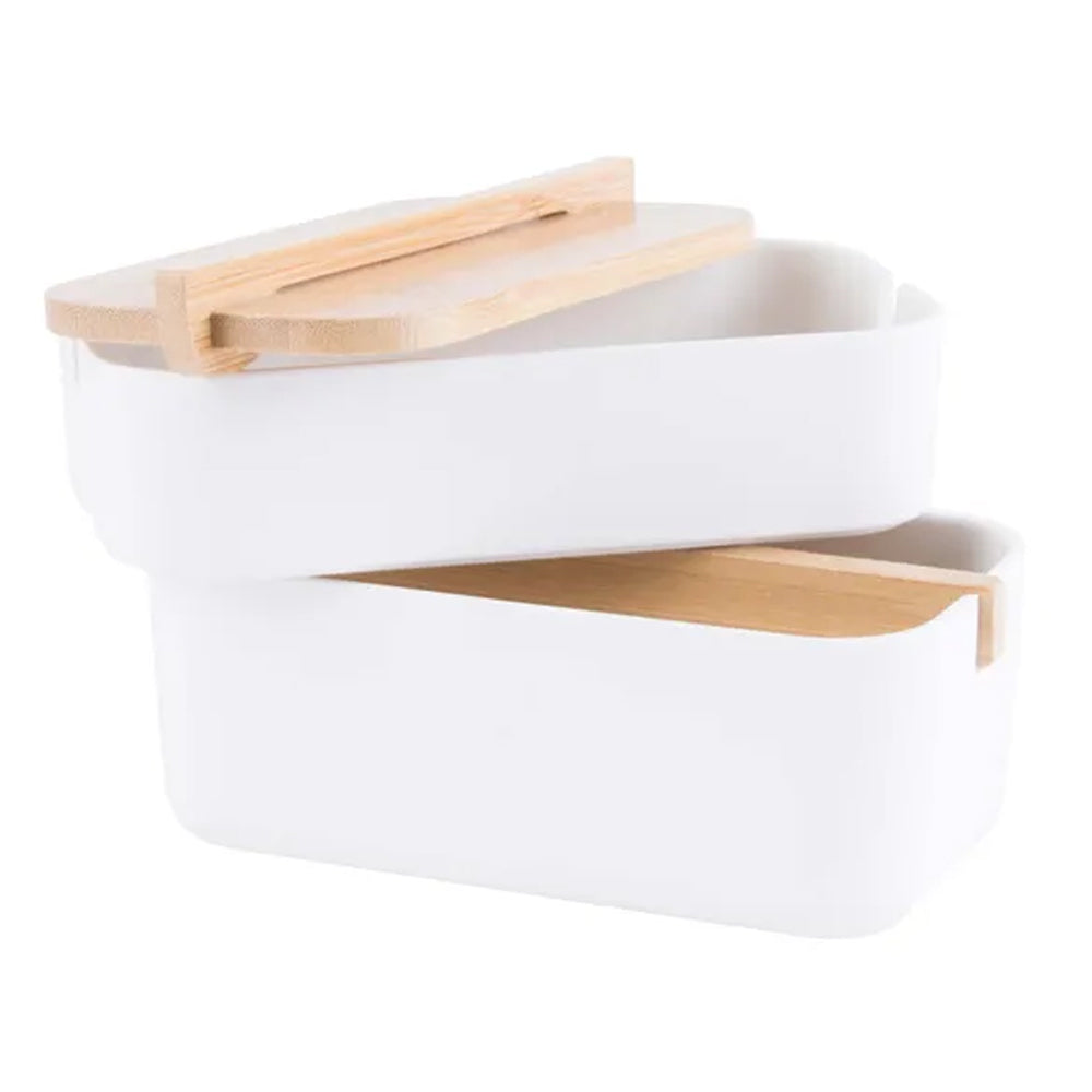 2pc Clevinger Bamboo Fibre Jewellery Box Set