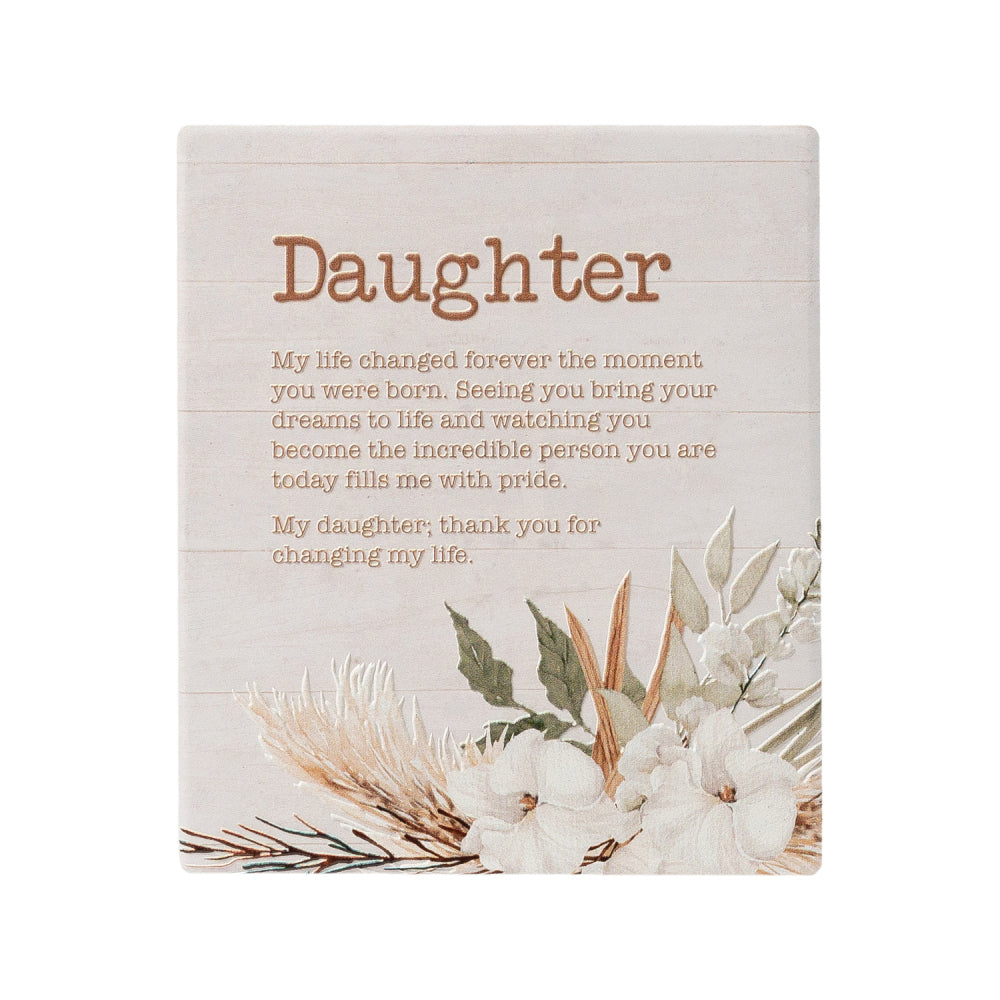 3PK Splosh Home Sweet Home Ceramic Daughter Verse Plaque 14cm