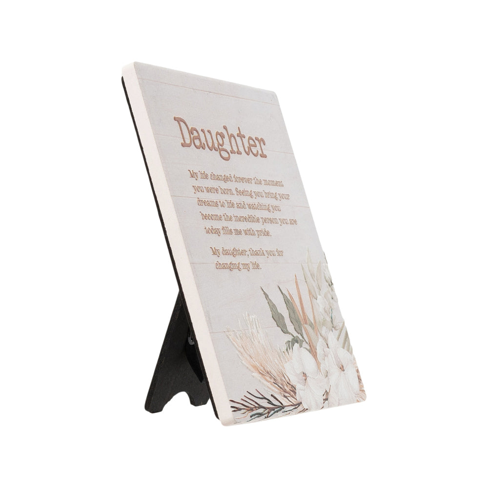 3PK Splosh Home Sweet Home Ceramic Daughter Verse Plaque 14cm