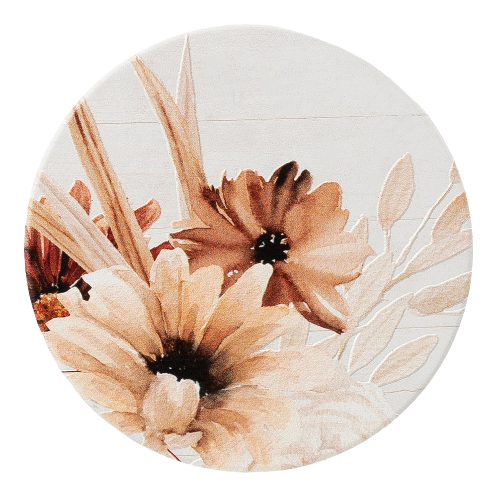 6PK Splosh Home Sweet Home Floral Ceramic Coaster 11cm