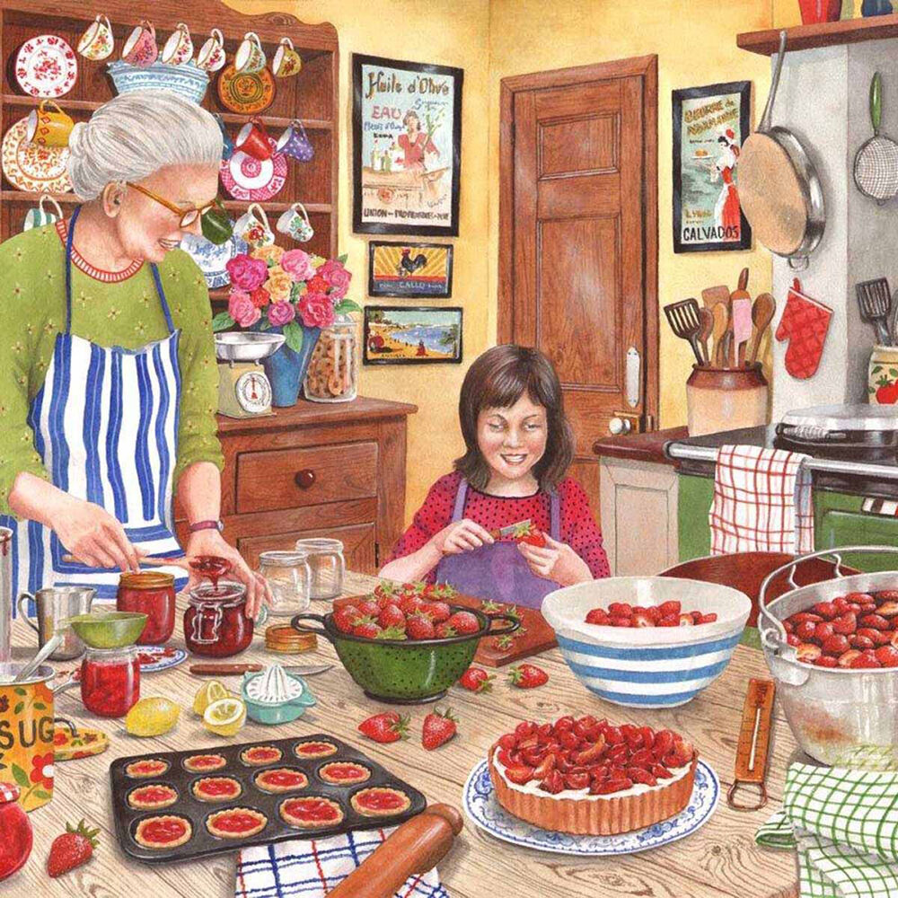 250pc House of Puzzles Board Strawberry Jam Kids Jigsaw Puzzles Toys 48x34cm 3y+