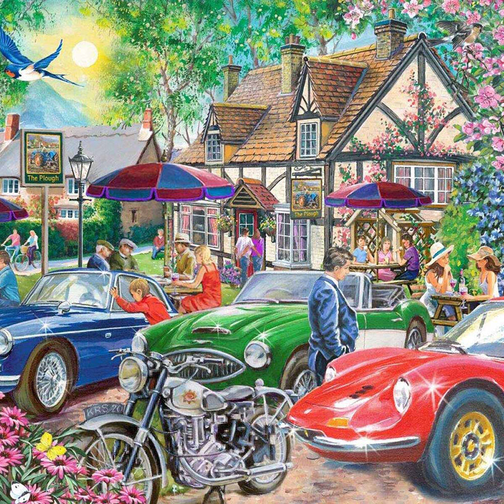 500pc House of Puzzles Board Plough Inn Kids Jigsaw Puzzles Toys 69x48cm 3y+