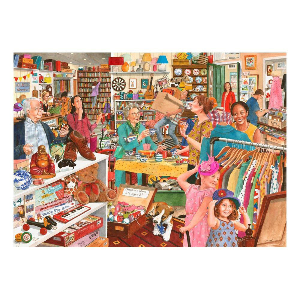 1000pc House Of Puzzles Charity Bargains 48x69cm Jigsaw Puzzle 3y+