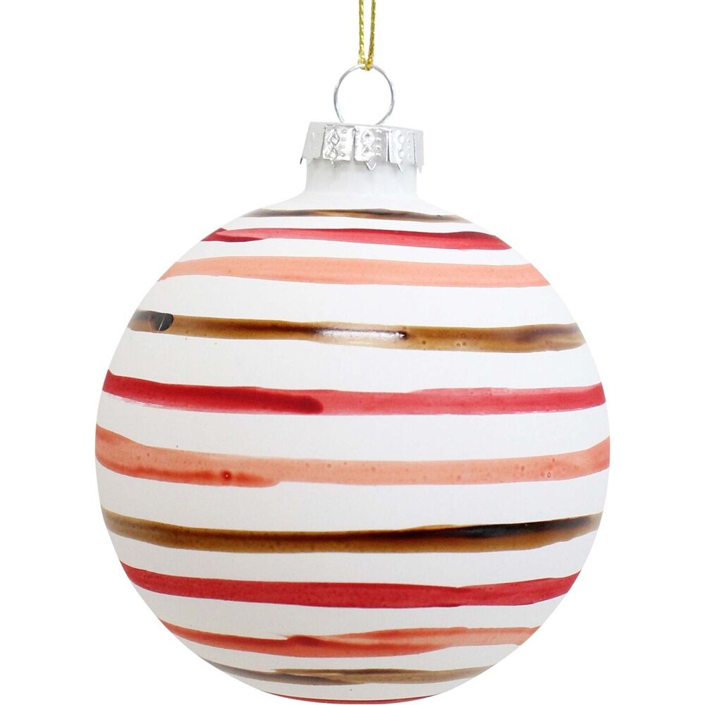 12PK LVD 8cm Glass Bauble Tutti Fruiti Home/Office Xmas Decor