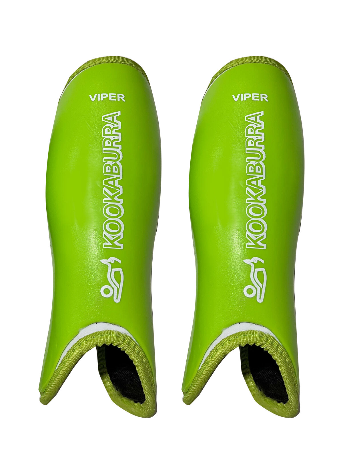 Kookaburra Viper Field Hockey Shinguards Pair Lime Size Xsmall