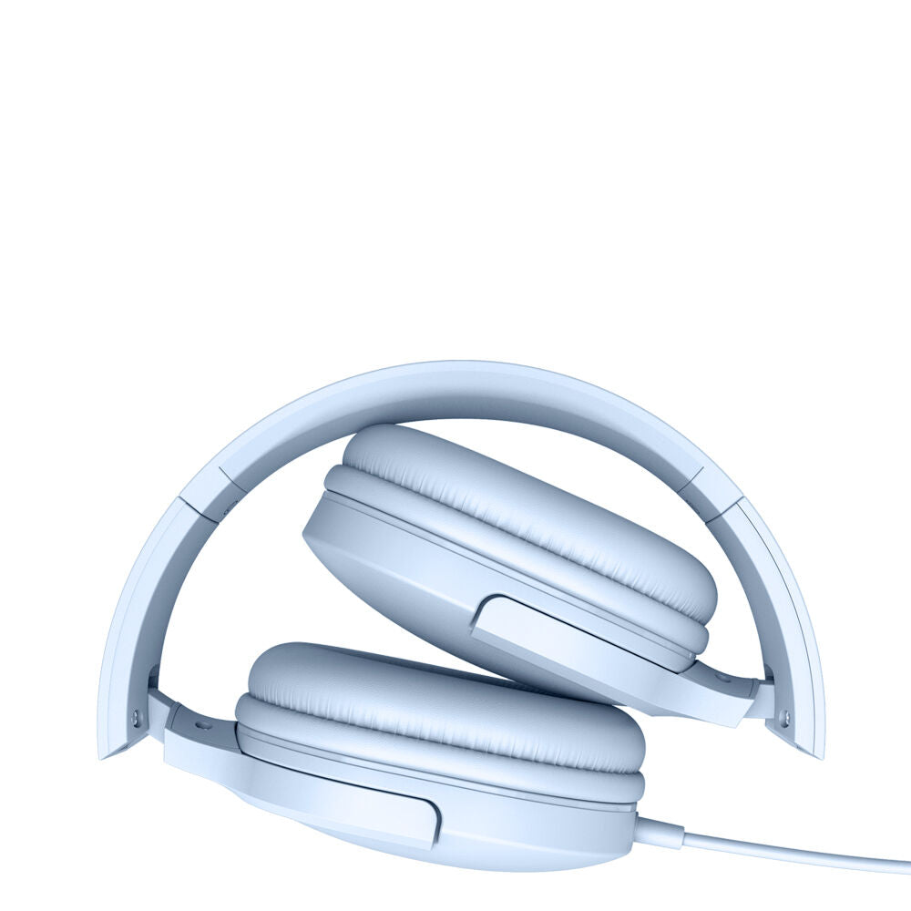 Liquid Ears All Day 3.5mm Wired Over-Ear Foldable Headphone Blue
