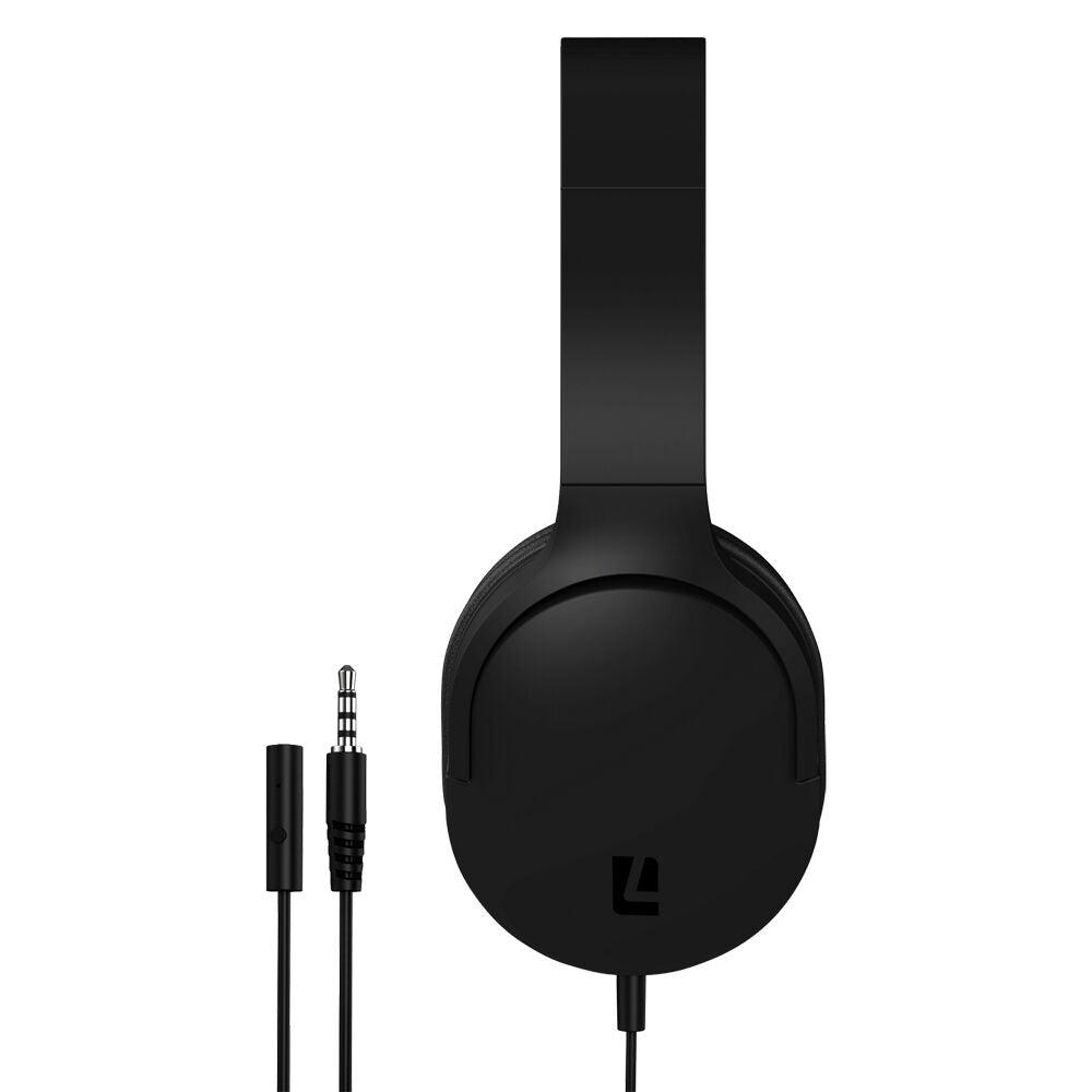 Liquid Ears All Day 3.5mm Wired Over-Ear Foldable Headphone Black