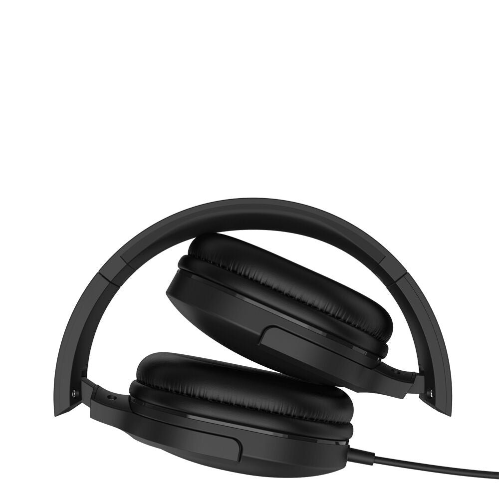 Liquid Ears All Day 3.5mm Wired Over-Ear Foldable Headphone Black