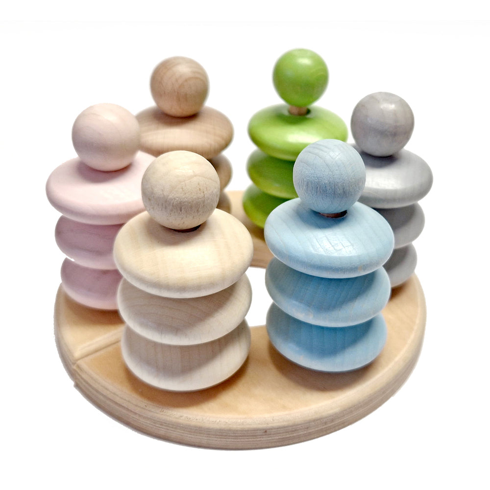 30pc Hess Spielzeug Colour Sorting & Stacking Game Kids 3y+