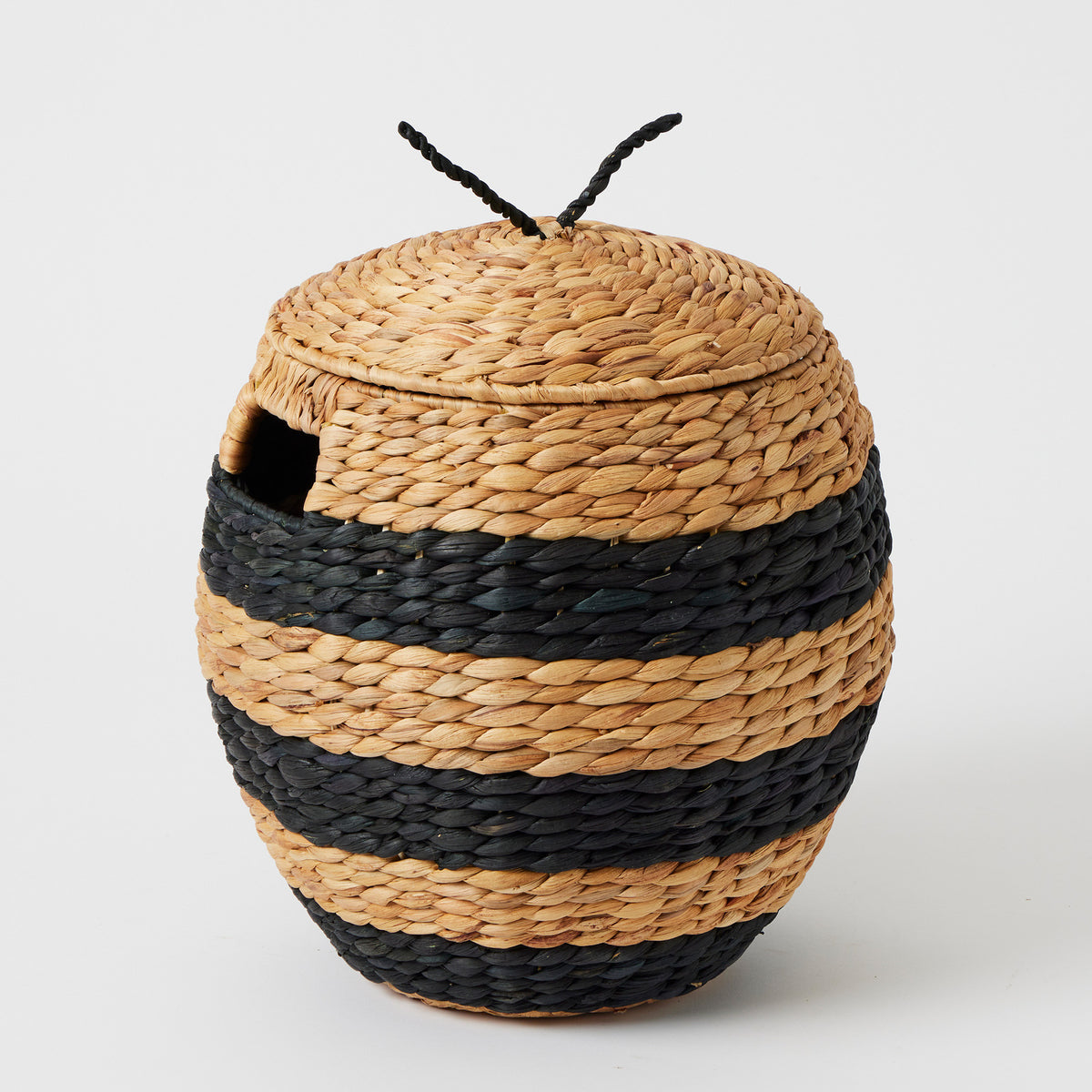 2pc Jiggle & Giggle Bee Basket Storage Organiser - Natural/Black