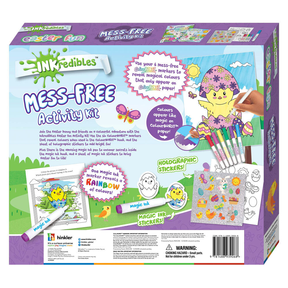 Inkredibles Mess Free Activity Kit Rainbow Easter Fun 3+