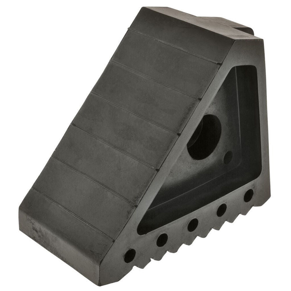 2PK Hulk Heavy Duty Rubber Wheel Chock w/ Built-In Handle 200x150mm Black