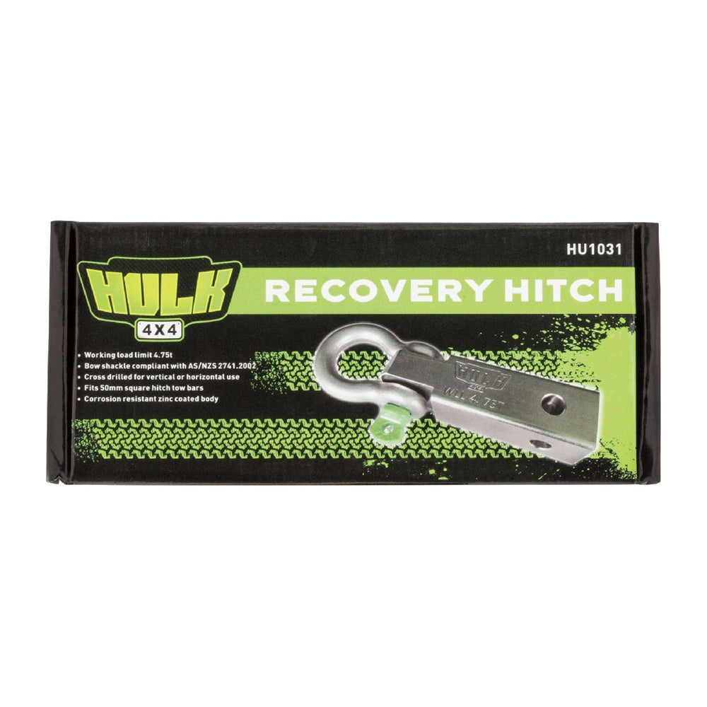 Hulk 4x4 Recovery Hitch 185mm w/ Bow Shackle