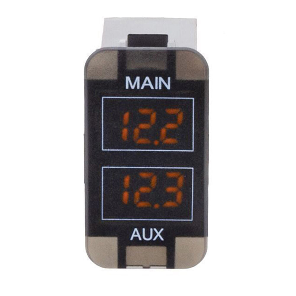 Hulk Toyota Early Dual DC Voltmeter Amber Illumination 12v 39 x 21mm