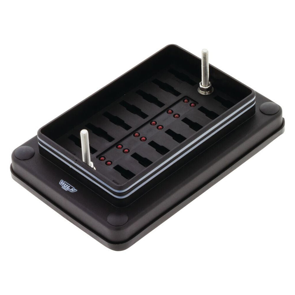 Hulk Weather-Proof LEDs ATS Blade Vehicle Fuse Box w/ Cover 12-Way