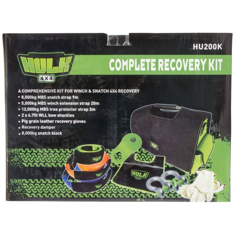Hulk Complete Recovery Essentials Kit w/ Protective Bag Black