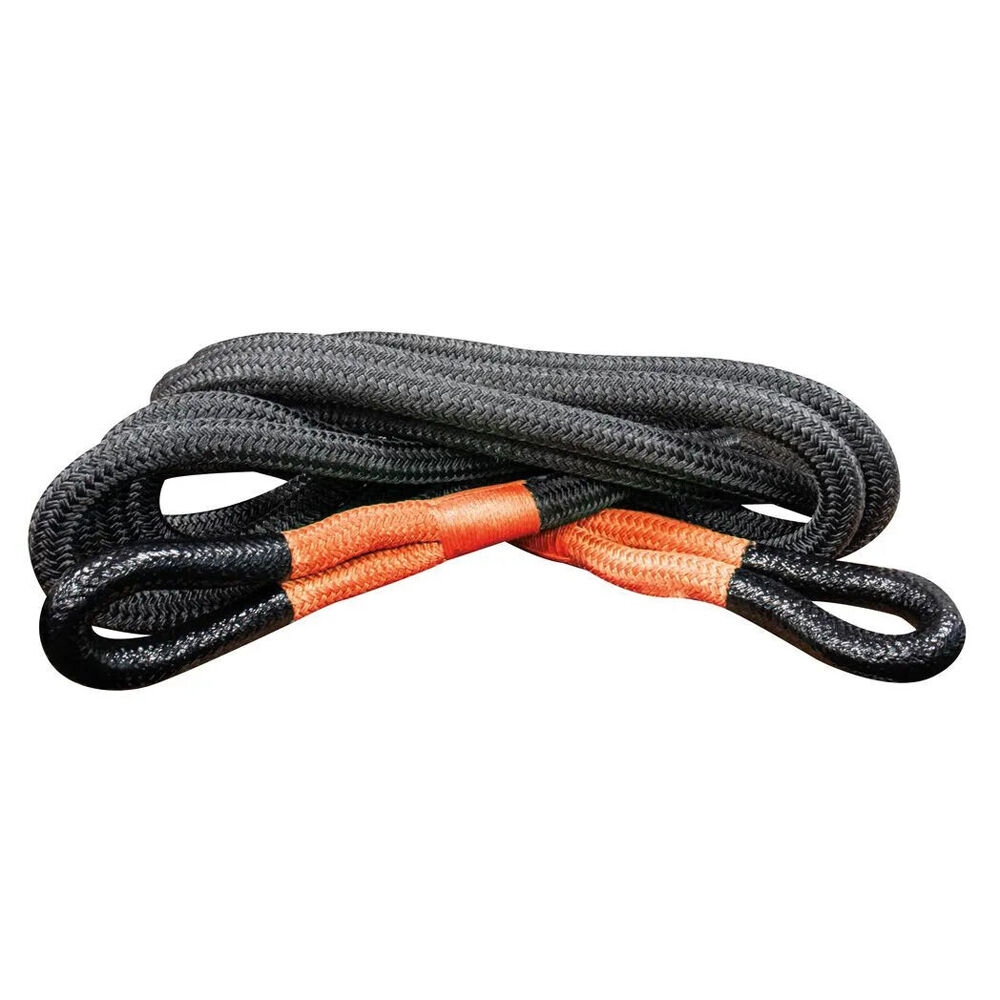 Hulk 8.6T Heavy Duty Kinetic Recovery Rope 19mm x 9m Black/Orange