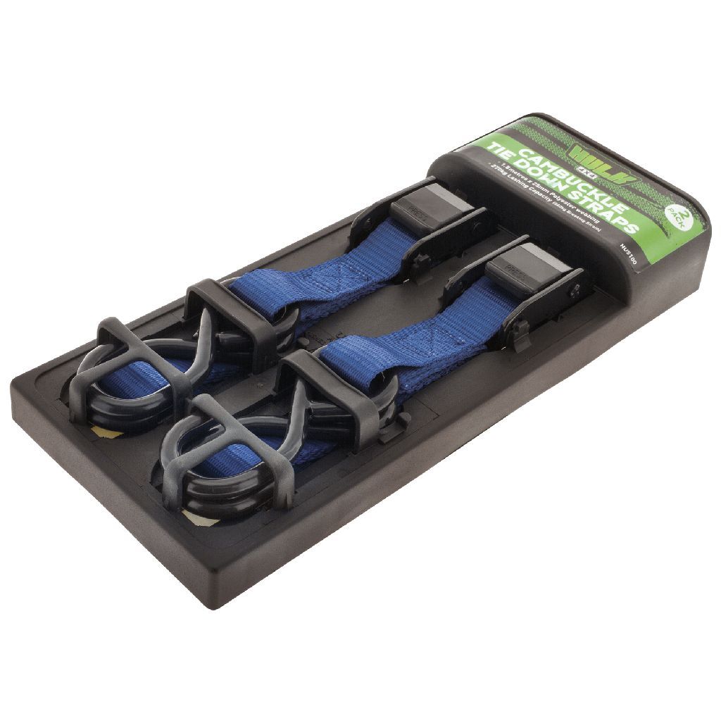 2pc Hulk 4x4 Cambuckle Tie Down Straps 1.8m