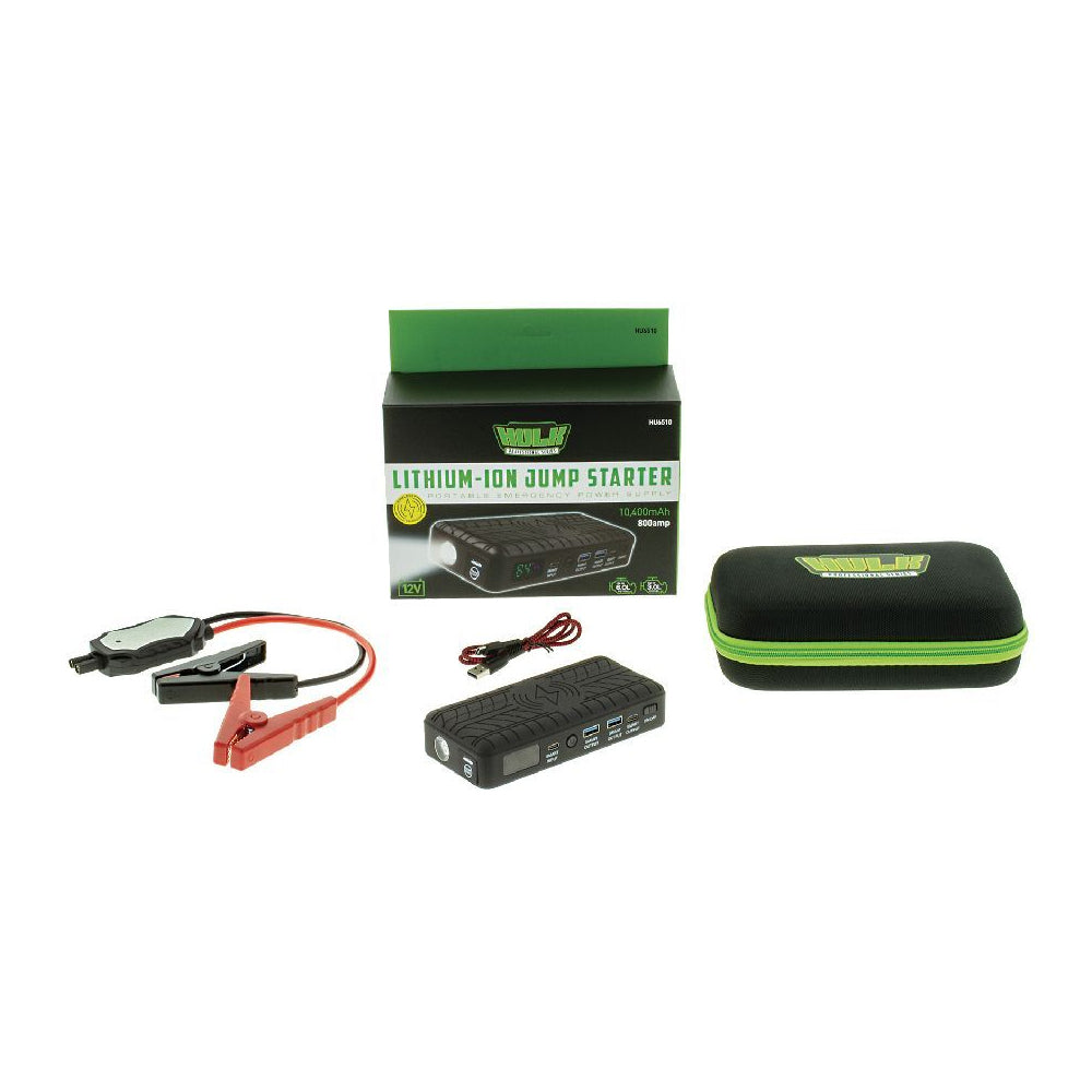 Hulk Lithium-Ion Jump Starter 10400Mah - 800 Amp