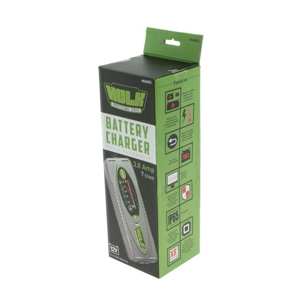 Hulk Pro Professional Series 3.8A Multi-Chemistry Battery Charger 12V