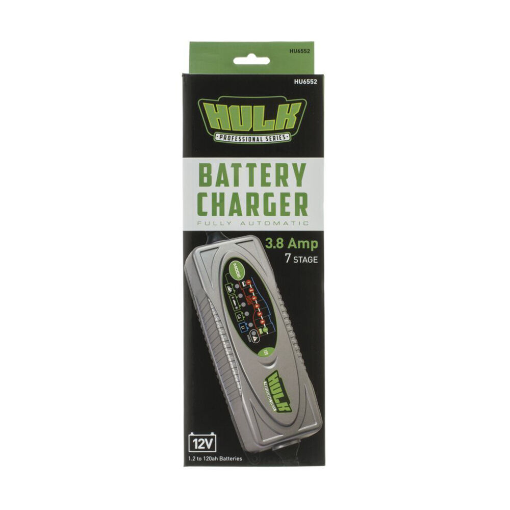Hulk Pro Professional Series 3.8A Multi-Chemistry Battery Charger 12V
