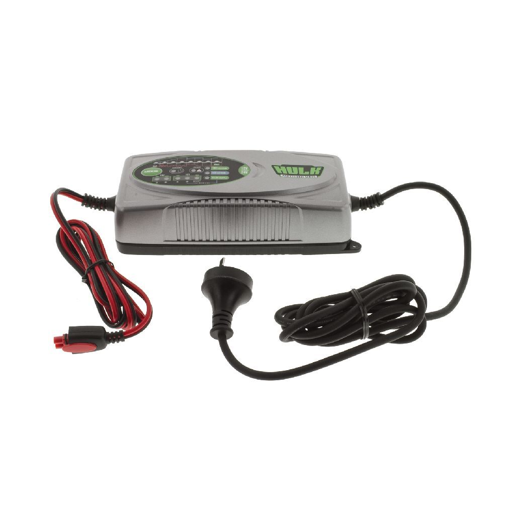 Hulk 4x4 Full Automatic Switchmode 7.5 Amp Car Battery Charger 12/24V