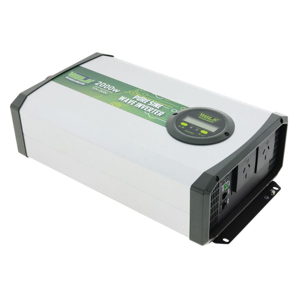 Hulk Pro Pure Sine Wave Power Inverter 12VDC to 240VAC True 2000W