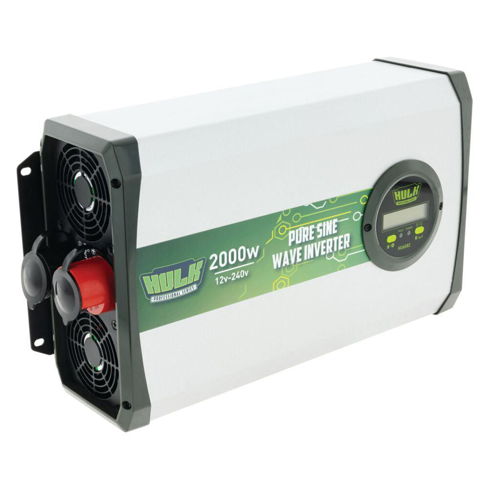 Hulk Pro Pure Sine Wave Power Inverter 12VDC to 240VAC True 2000W