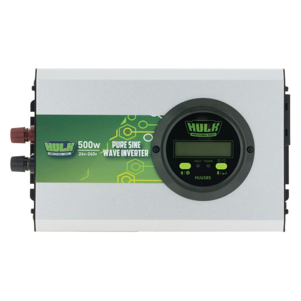Hulk Pro Pure Sine Wave Power Inverter 24VDC to 240VAC True 500W
