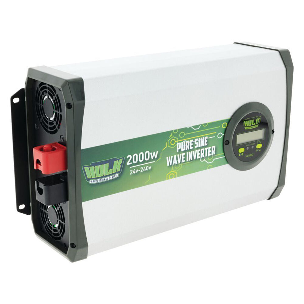 Hulk Pro Pure Sine Wave Power Inverter 24VDC to 240VAC True 2000W