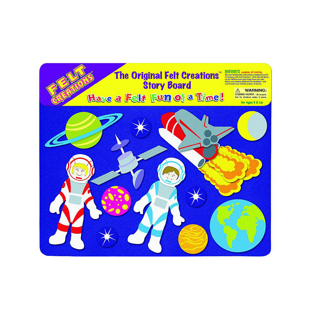 2x Felt Creations Outer Space Kids/Children Fabric Art Kit 3y+