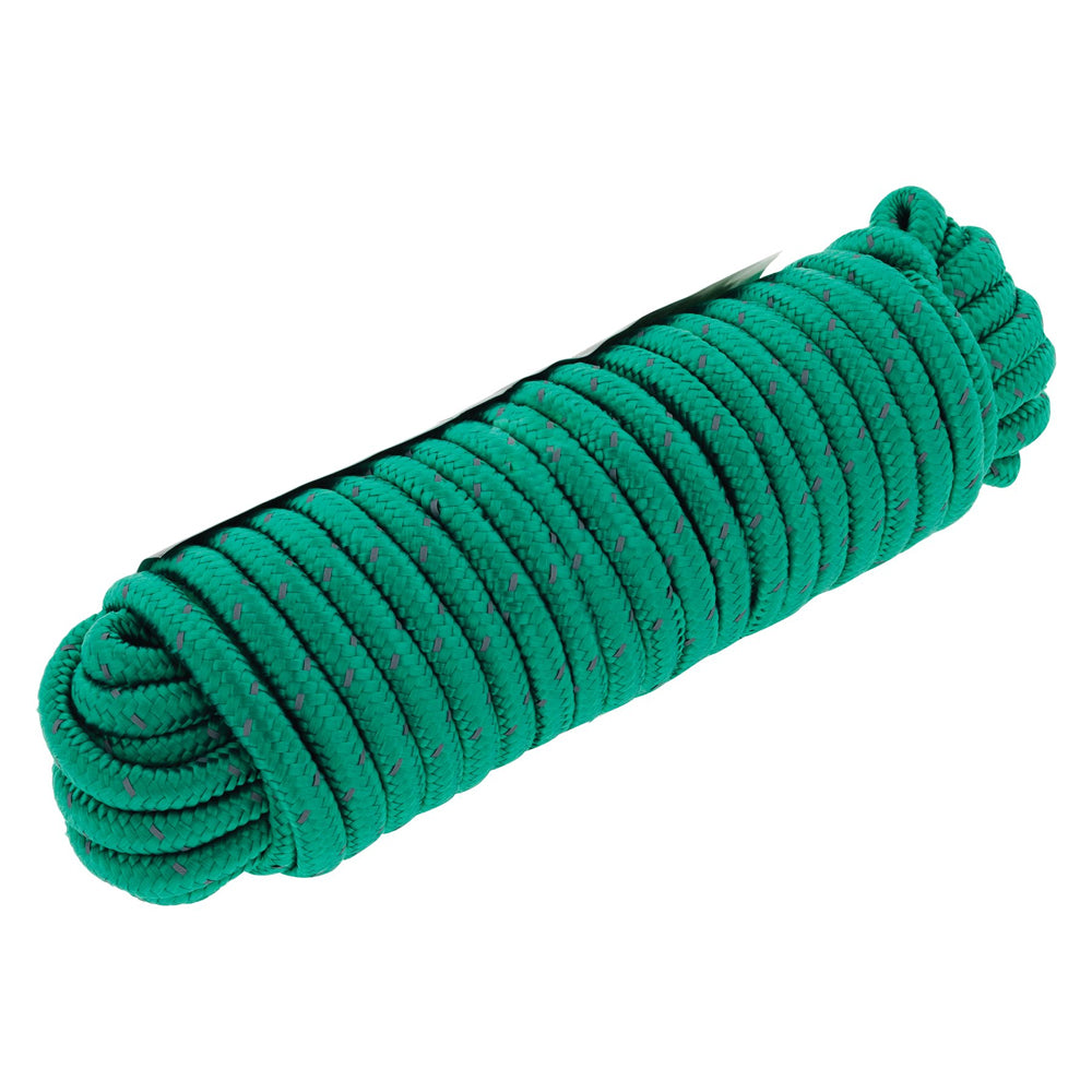 2pk Hulk 4x4 Durable 15m Hi-Vis Reflective Rope - Green