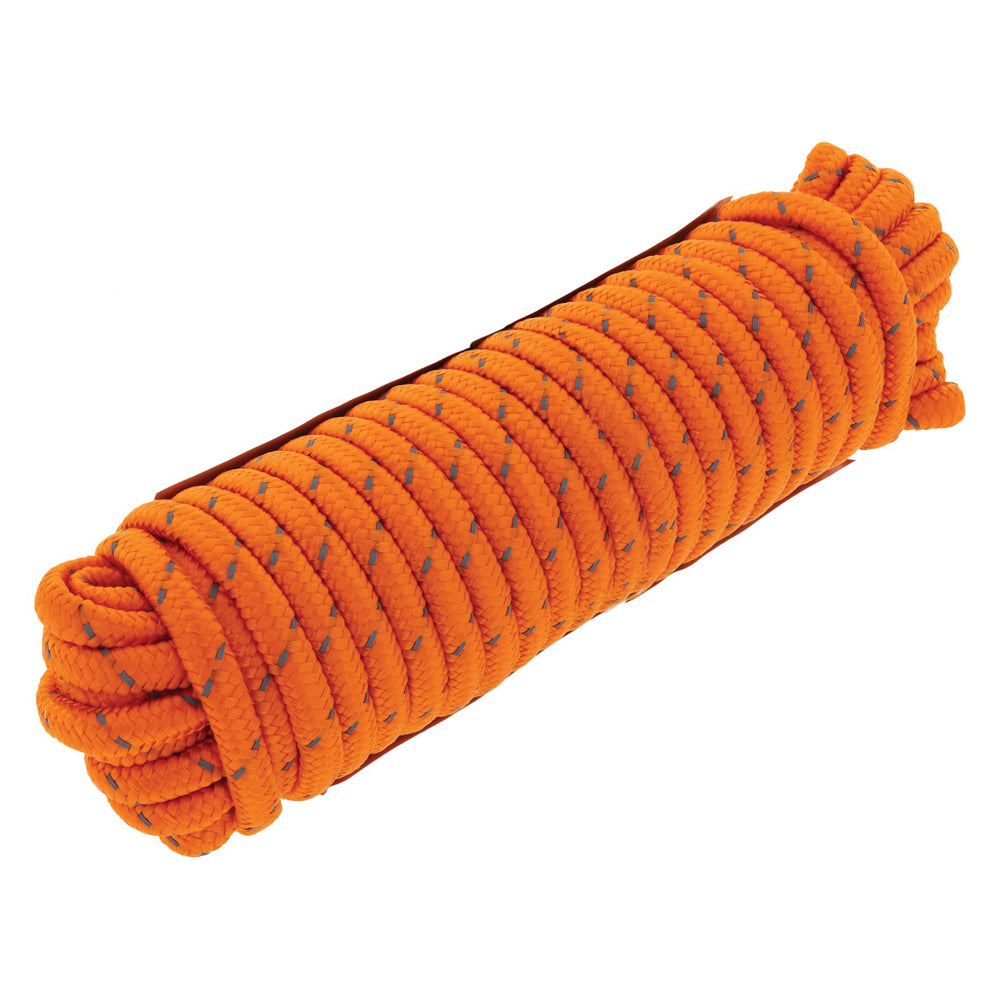 2pk Hulk 4x4 Durable 15m Hi-Vis Reflective Rope - Orange
